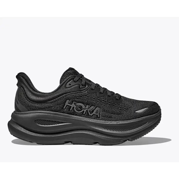 Hokas Bondi 9 black black Hiking and running shoes for men and women 42.0
