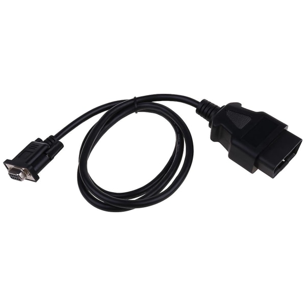 Universal Obd2 16pin till Db9 Rs232 Adapter Linbana Auto Diagnostic Interface