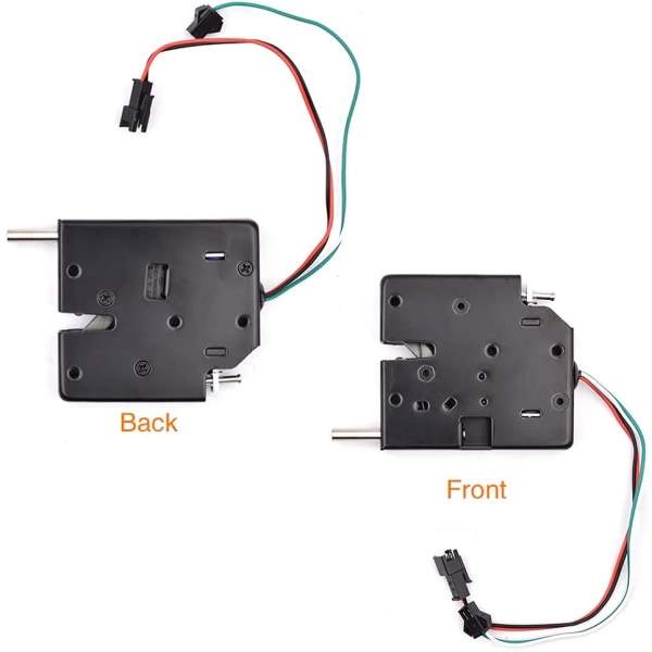 DC 12V elektromagnetiskt låsmontering Skåplåda Elektromagnetiskt lås med åtkomstkontrollsystem Nödöppning