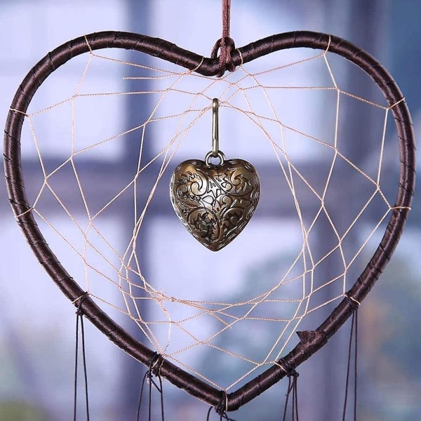 Wind Chimes Outdoor, Hearts Windchime Indoor Dream Catcher Wind Chimes Metal Bell