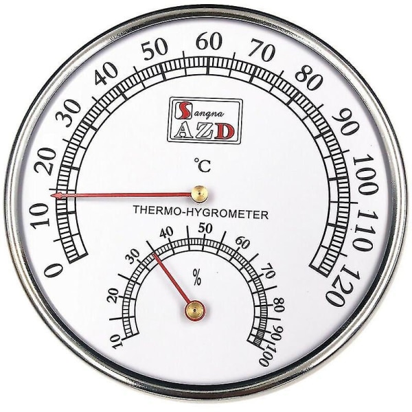 Bastu Rumstermometer Hygrometer, Celsius Meter Monitor För Verkstäder, Pool, Lager Spa Bastu Tillbehör - Jxlgv00