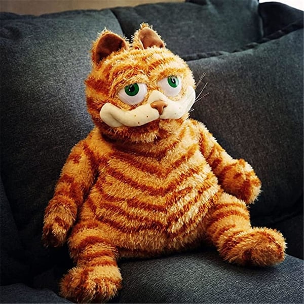 Plyschleksak 11,8 tum ful söt fet katt Garfield docka söt katt Orange katt docka barndocka flicka Födelsedagspresent