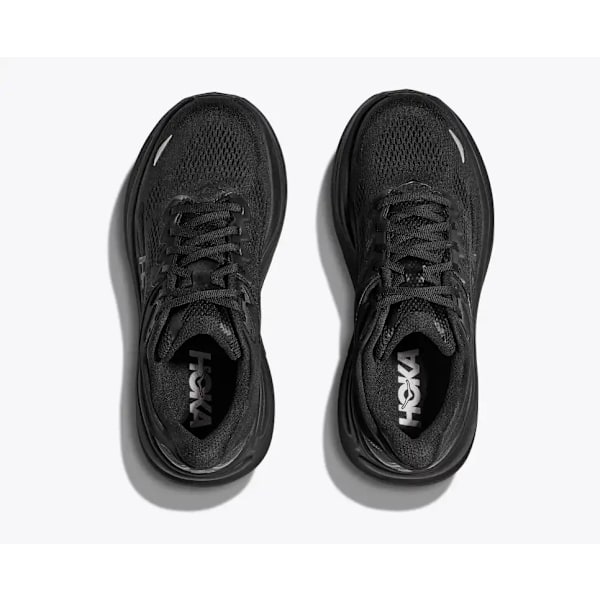 Hokas Bondi 9 black black Hiking and running shoes for men and women 41.0