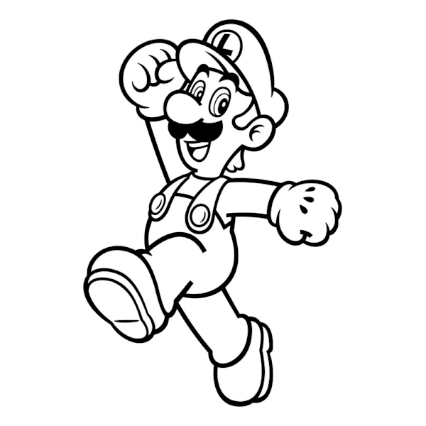 Väggdekor - Super Mario Luigi