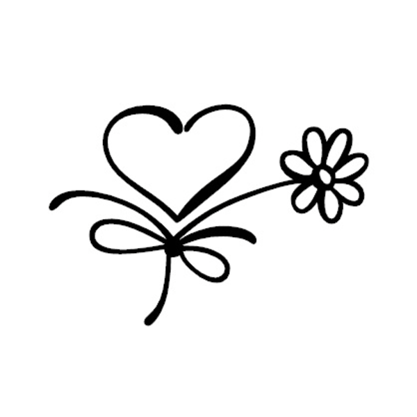 Väggdekor - Artsblomma Modell 12 svart