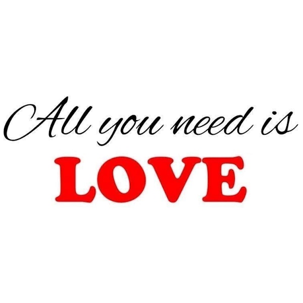 Väggord - All you need is LOVE