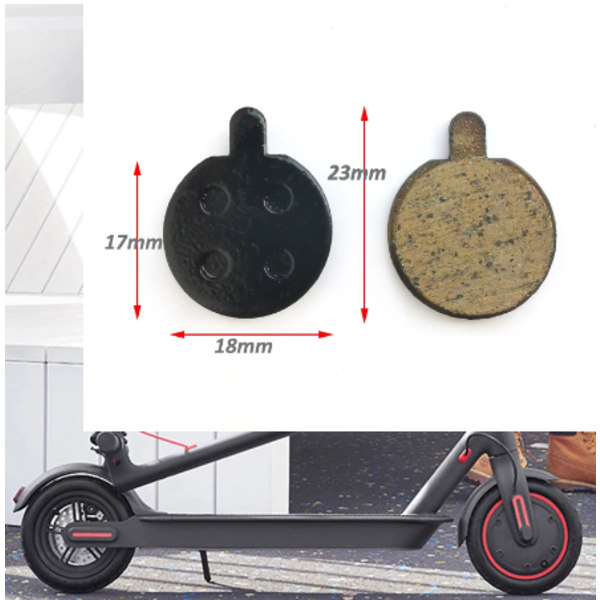 2st Brake Pads Bromsbelägg för elscooter/cykel