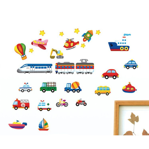 Väggdekor Wall stickers Wallie Söta Fordon