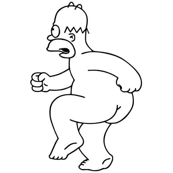 Väggdekor - Homer Simpson