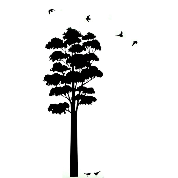 Väggdekor - Träd och Fåglar