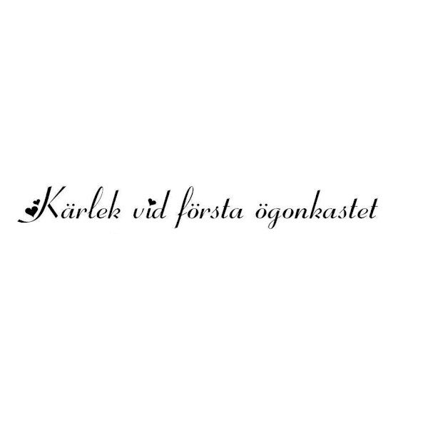 Väggord/Väggdekor - Kärlek vid...