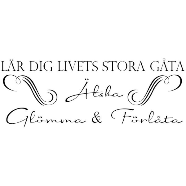 Väggord - Lär dig livets stora gåta...