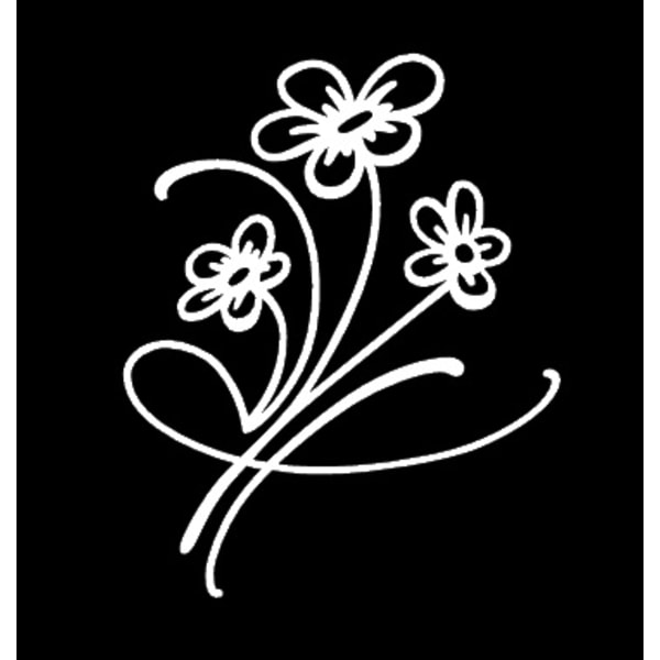 Väggdekor - Artsblomma Modell 08 vit