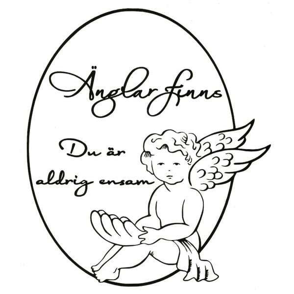 Väggdekor/Väggord - Änglar finns