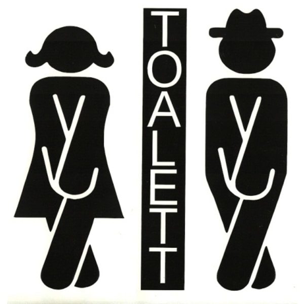 Väggdekor Toalett
