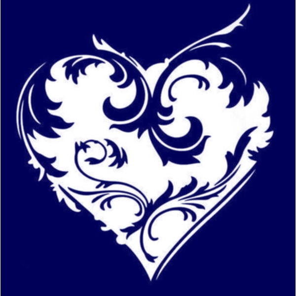 Väggdekor - Hjärta Design vit