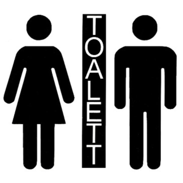 Väggdekor Toalett