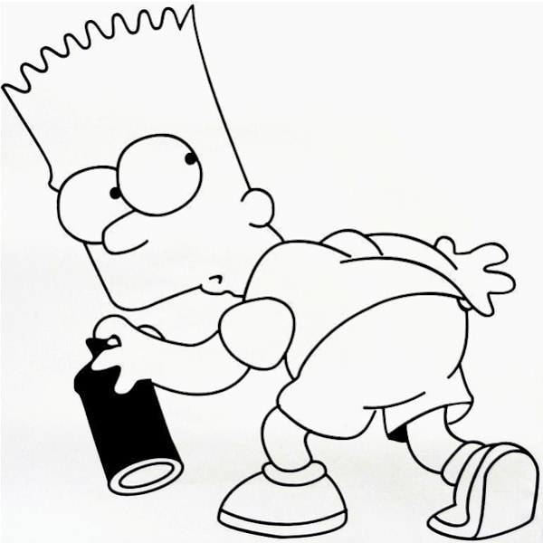 Väggdekor - Bart Simpsons