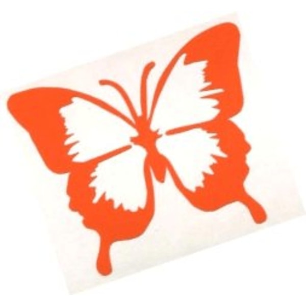 Väggdekor - 12st Orange Fjärilar