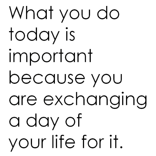 Väggord - What you do today is important