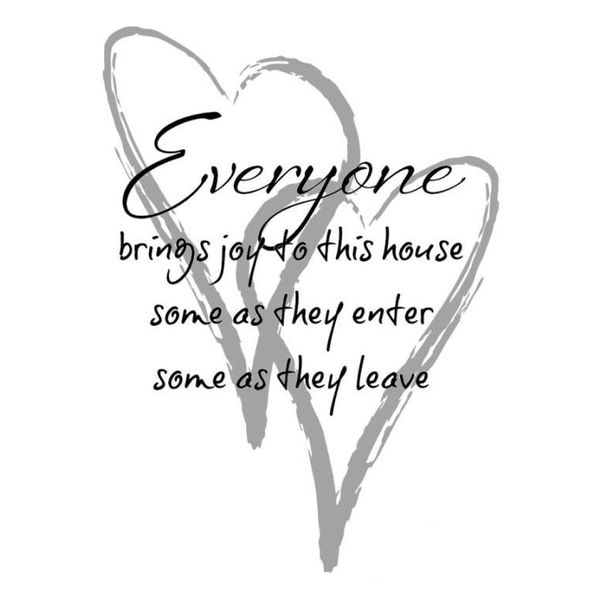 Väggord - Everyone brings joy...