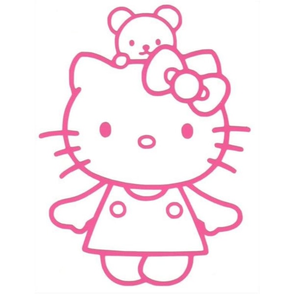 Kakeldekor/Väggdekor - små Hello Kitty
