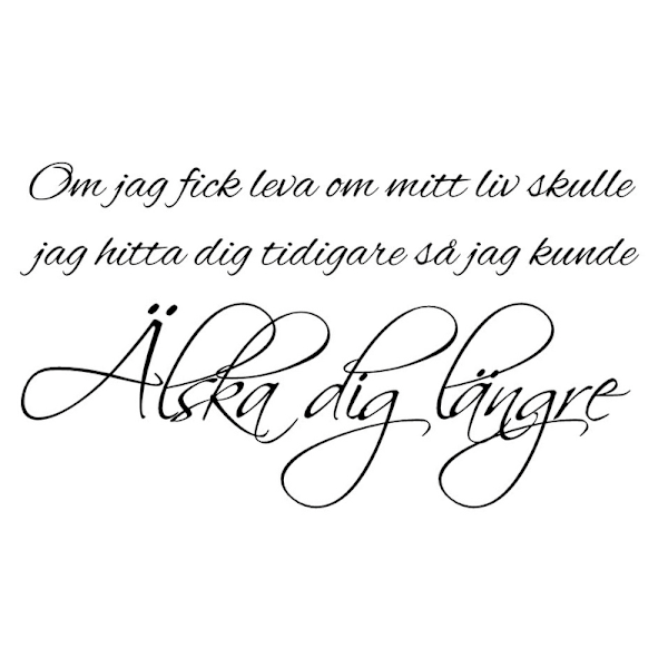 Väggord - Älska dig längre