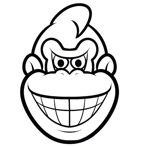 Väggdekor - Super Mario Donkey Kong ansikte