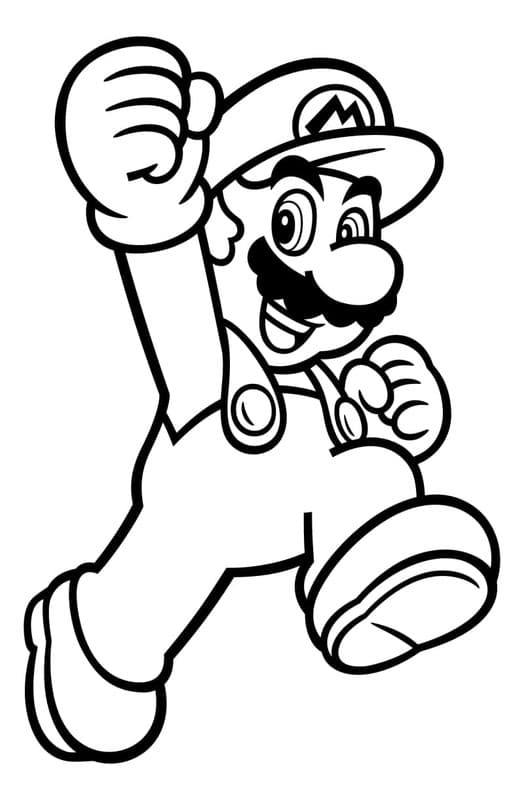 Väggdekor - Super Mario Mario segerhopp