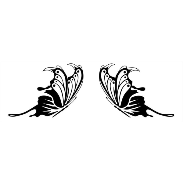 Väggdekor - Ett par snygg fjärilar svart