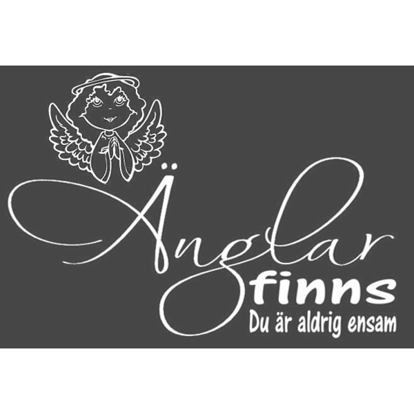 Väggord - Änglar finns... vit