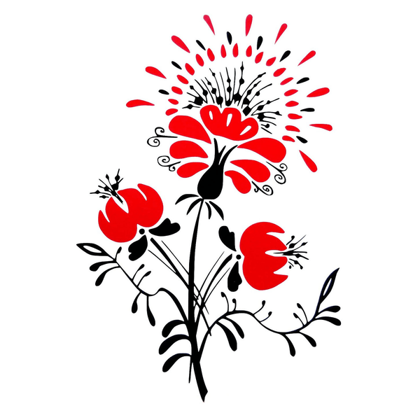 Väggdekor - Härliga blommor