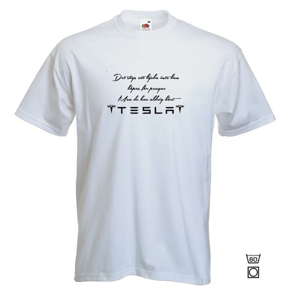 T-shirt - Det sägs att lycka...Tesla S