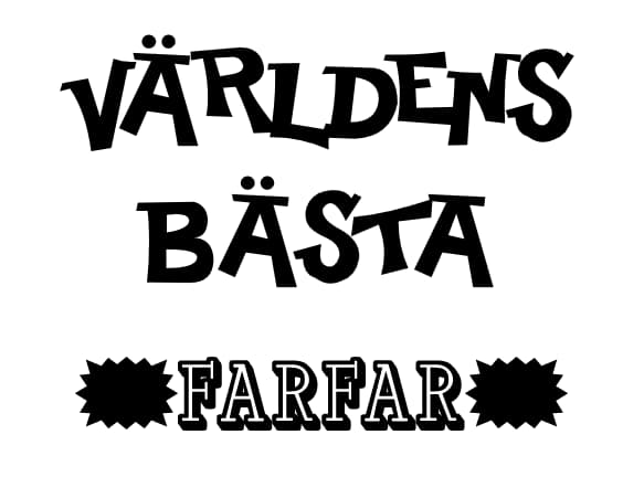 T-shirt - VÄRLDENS BÄSTA FARFAR S