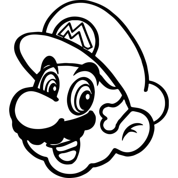 Väggdekor - Super Mario Mario ansikte