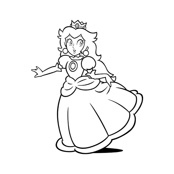 Väggdekor - Super Mario Princess