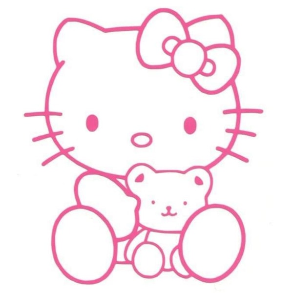 Väggdekor - Hello Kitty rosa