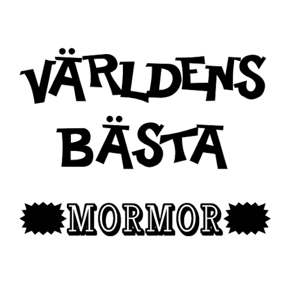 T-shirt - VÄRLDENS BÄSTA MORMOR M