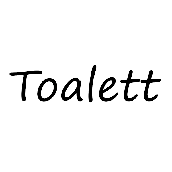 Väggord - Toalett