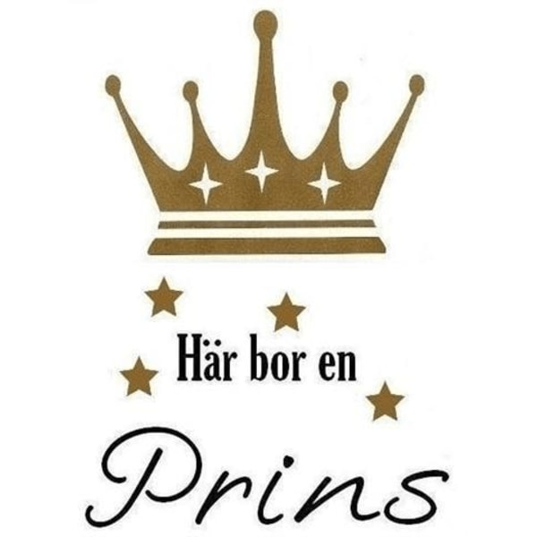 Väggord - Här bor en Prins