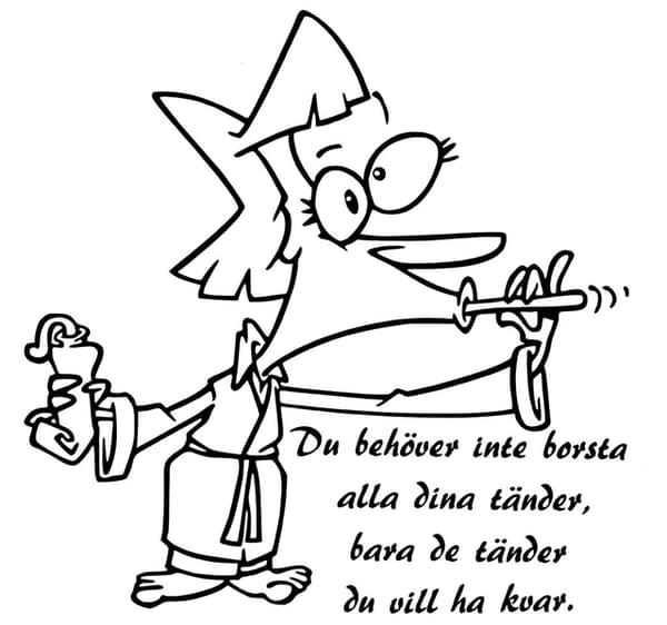 Väggdekor/Väggord - Du behöver inte borsta alla...