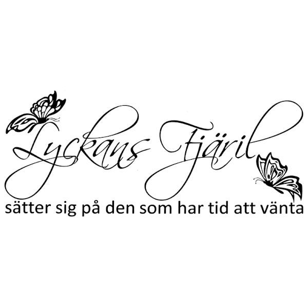 Väggord/Väggdekor - Lyckans Fjäril