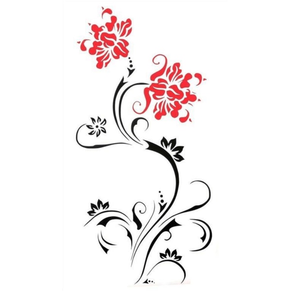 Väggdekor - Vacker blomsterdesign