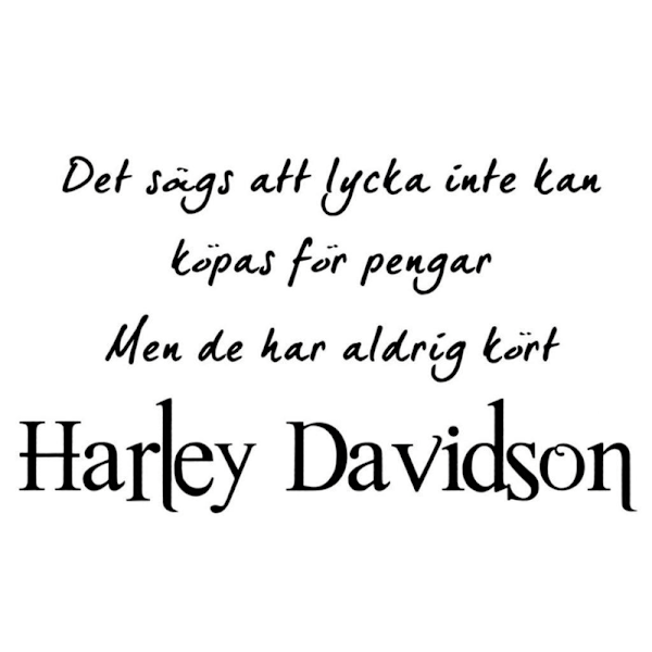 T-shirt - Det sägs att lycka...Harley Davidson M