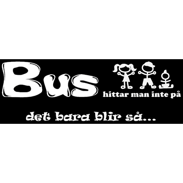 Väggord - Bus hittar man inte på... vit