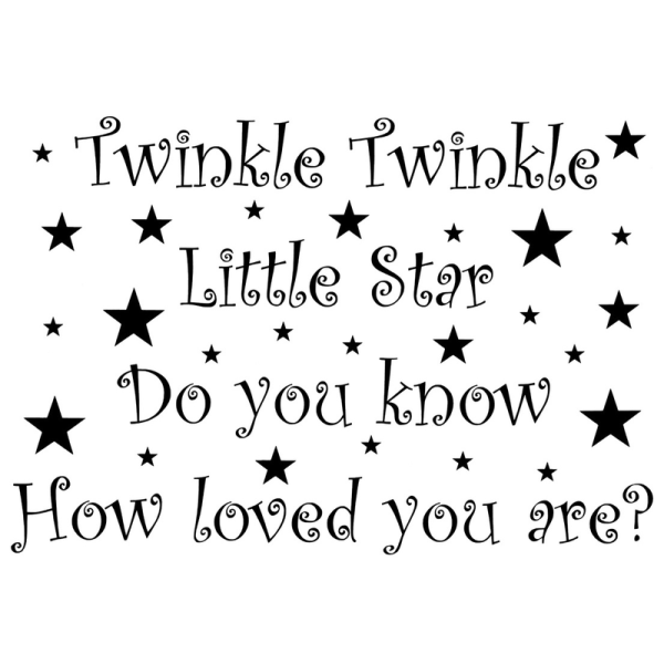 Väggord/Väggdekor - Twinkle Twinkle Little Star...