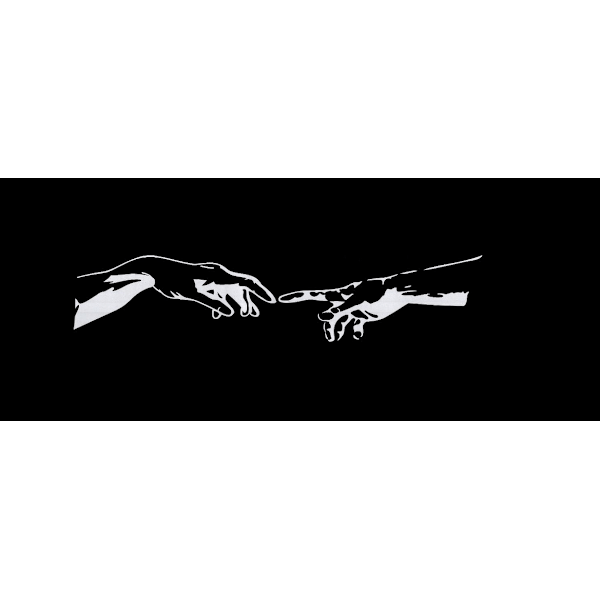 Väggdekor - Touch vit