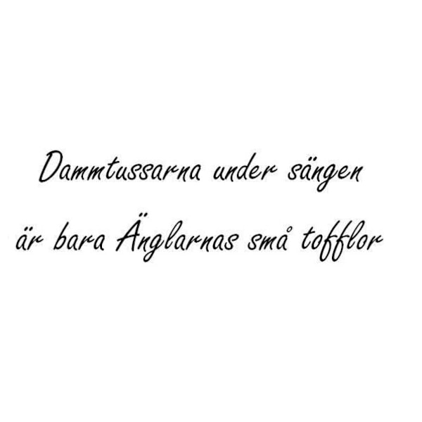 Väggord - Dammtussarna... svart