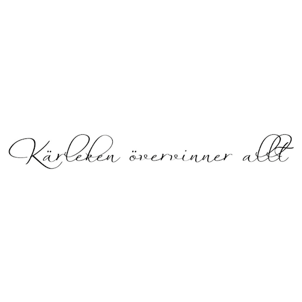 Väggord - Kärleken övervinner allt