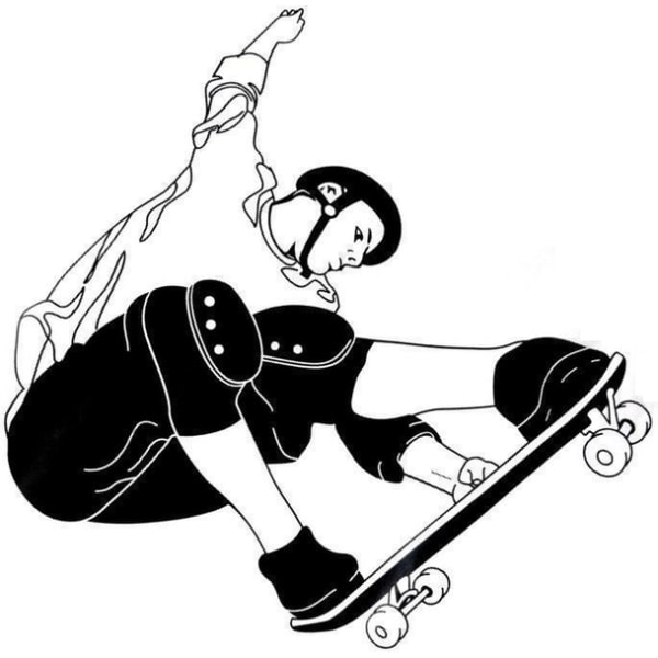 Väggdekor - Skateboardåkare